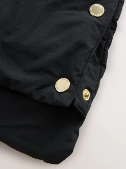 Noir - Manteau matelassé long imperméable Baker by Ted Baker fille