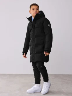 Noir - Manteau matelassé long imperméable Baker by Ted Baker