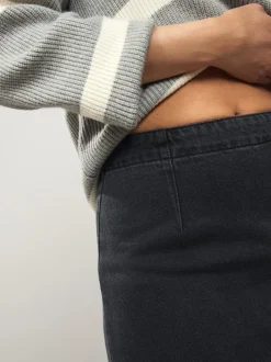 Noir - Mini jupe Jean