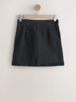 Noir - Mini jupe Jean