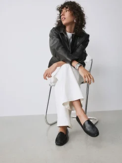 Noir - Mocassins Forever Comfort® souples froncés