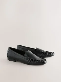 Noir - Mocassins Forever Comfort® souples froncés