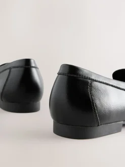 Noir - Mocassins Forever Comfort® souples froncés