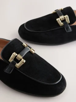 Noir - Mocassins Forever Comfort® en cuir avec bordures matérielles