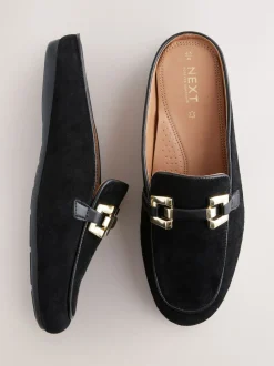 Noir - Mocassins Forever Comfort® en cuir avec bordures matérielles