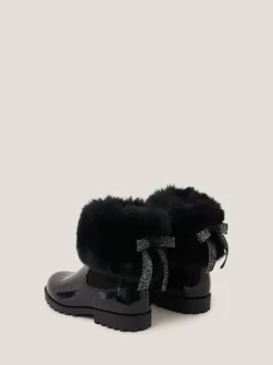 Noir - Monsoon bottes Chelsea en fourrure