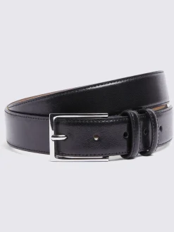 Noir - MOSS Cuir classique Belt