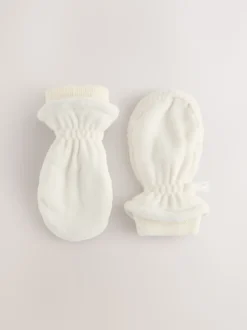 Noir - Moufles en polaire (3 mois-6 ans)