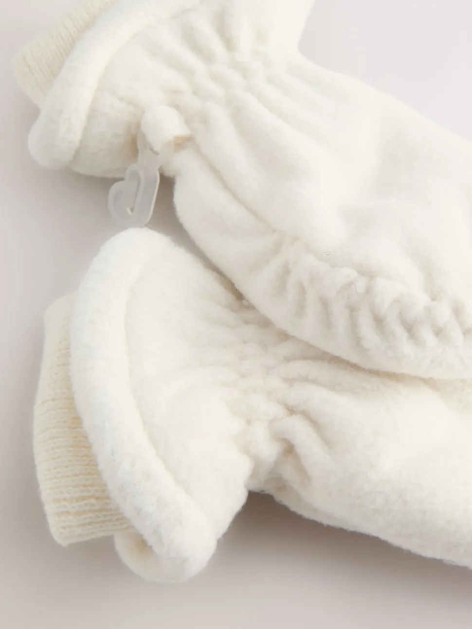 Noir - Moufles en polaire (3 mois-6 ans)