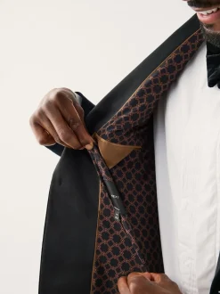 Noir - Moulant - Blazer Motionflex Extensible en velours