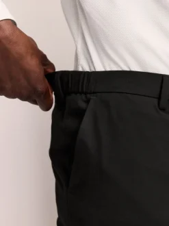 Noir - Moulant - Pantalons extensibles à taille élastiquée Motionflex