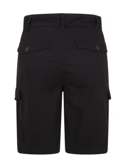 Noir - Mountain Warehouse Mens Lakeside 100% Cotton Cargo Shorts