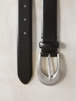 Noir - N. Premium Made In Italie Ceintures en Cuir à boucle Grandes tailles