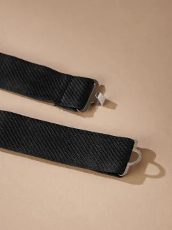 Noir - Nœud papillon en soie texturée Signature Made In Italy