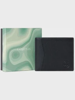 Noir - Osprey London portefeuille en cuir The Compass Card
