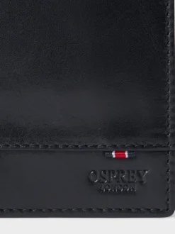 Noir - Osprey London portefeuille de robe en cuir micro cuir