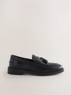 Noir - Pains de tassel en cuir