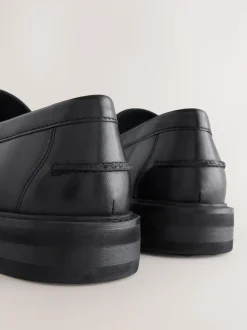 Noir - Pains de tassel en cuir