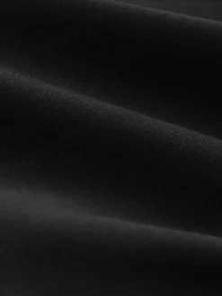 Noir - Pantalon ajusté coupe large