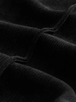 Noir - Pantalon bootcut en velours côtelé lissant