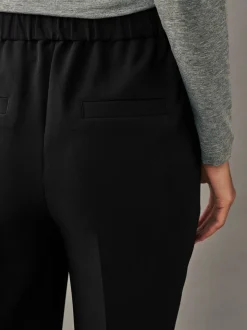 Noir - Pantalon bootcut habillé