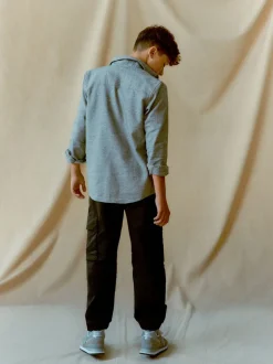 Noir - Pantalon cargo (3-16ans)