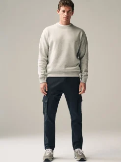 Noir - Pantalon cargo coupe ajustée Motionflex stretch