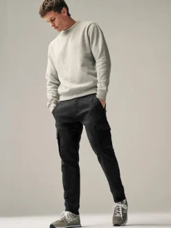 Noir - Pantalon cargo coupe ajustée Motionflex stretch