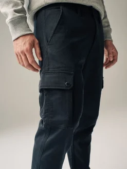 Noir - Pantalon cargo coupe ajustée Motionflex stretch