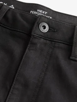 Noir - Pantalon cargo coupe ajustée Motionflex stretch