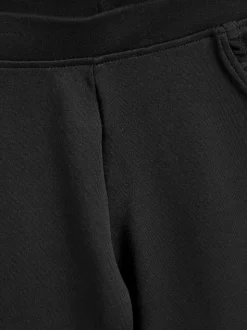 Noir - Pantalon d’école extensible riche en coton à enfiler (3-16ans)