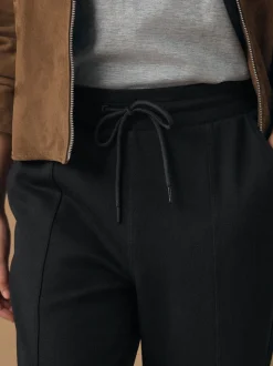 Noir - Pantalon de jogging fuselé en jersey