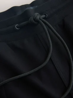 Noir - Pantalon de jogging fuselé en jersey