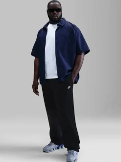 Noir - Pantalon de jogging Nike Club en polaire coupe large