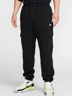 Noir - Pantalon de jogging cargo en polaire Nike Club