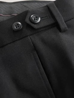 Noir - Pantalon élégant plissé coupe décontractée