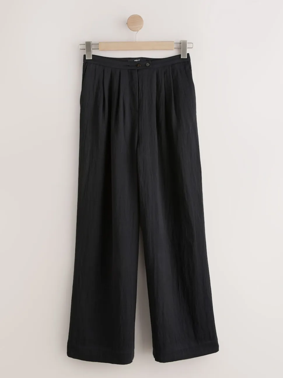 Noir - Pantalon plissé ultra-large