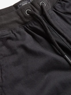 Noir - Pantalon Pull-On à Taille Côtelée (3-16ans)
