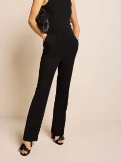 Noir - Pantalon sablier ajusté