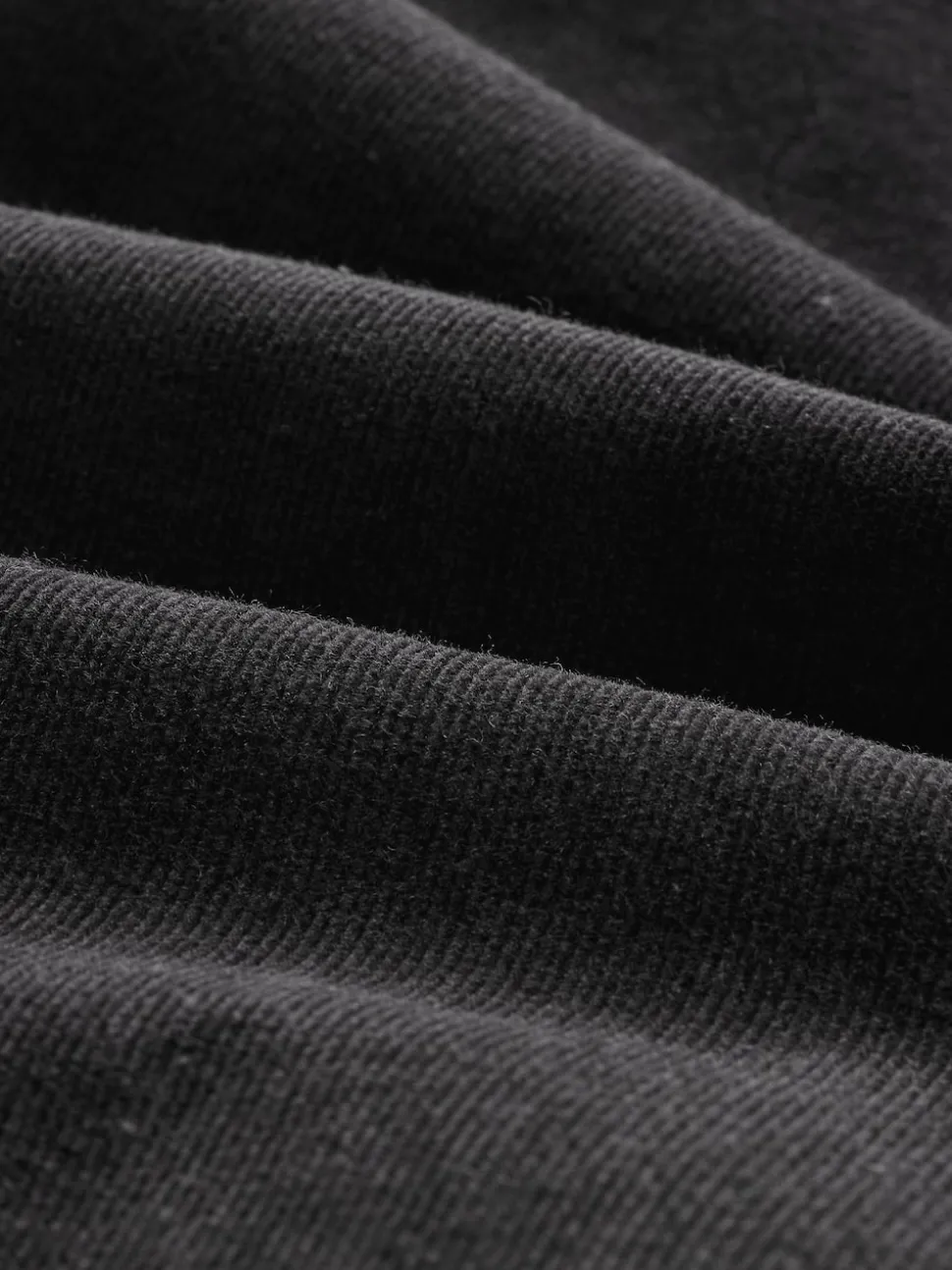 Noir - Pantalon sablier bootcut en velours côtelé