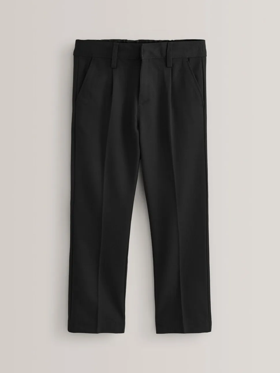 Noir - Pantalon scolaire à plis (3-17ans)