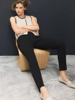 Noir - Pantalon skinny ajusté