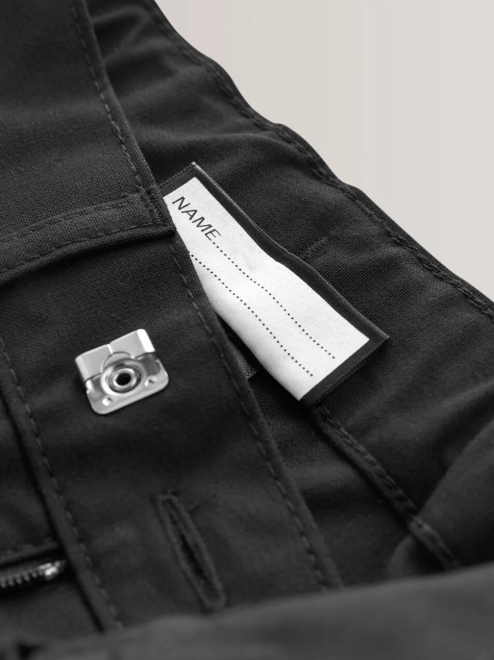 Noir - Pantalon skinny extensible pour l'école (3-17ans)