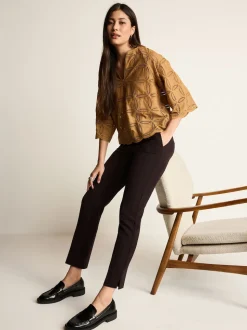 Noir - Pantalon slim ajusté