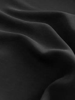 Noir - Pantalons Amples à enfiler en jersey ultra-doux modal Mélange