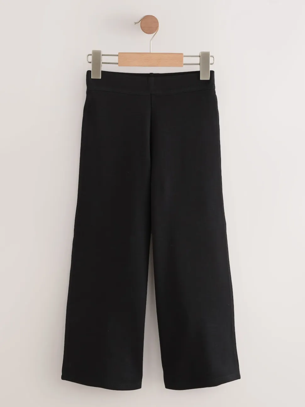 Noir - Pantalons Amples en jersey extensible en coton riche (3-17ans)