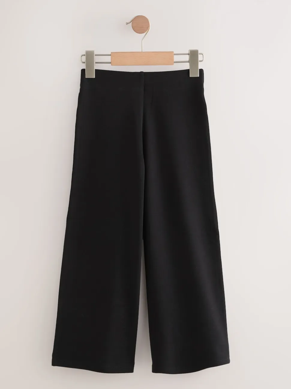 Noir - Pantalons Amples en jersey extensible en coton riche (3-17ans)