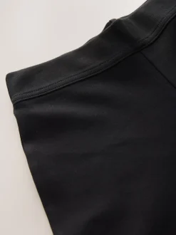 Noir - Pantalons Amples en jersey extensible en coton riche (3-17ans)