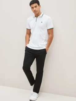 Noir - Pantalons chino stretch Imperméable Golf