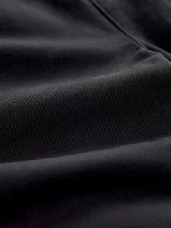 Noir - Pantalons chinos extensibles plissés simples